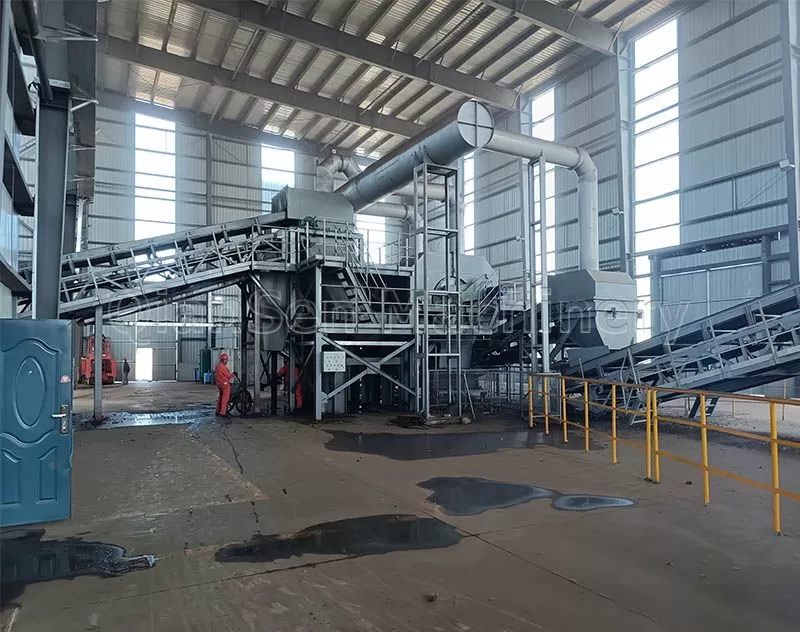  Steel Scrap Smashing Production Line 